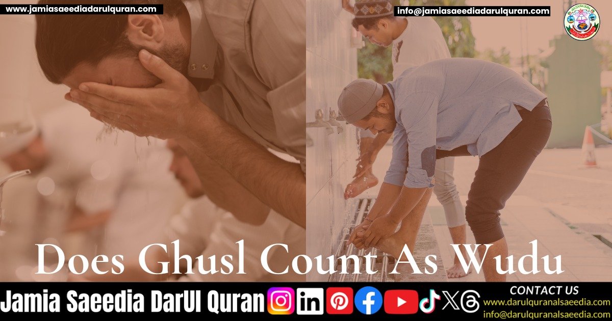 Does Ghusl Count As Wudu