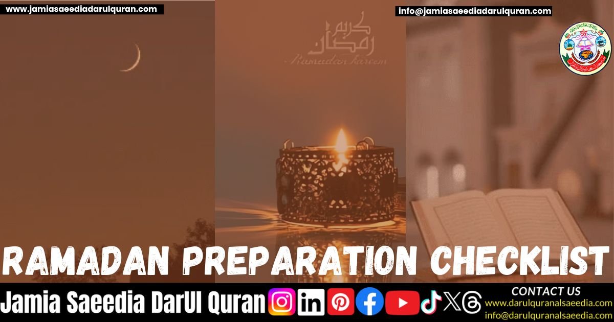 Ramadan Preparation Checklist