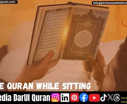 Read the Quran While Sitting